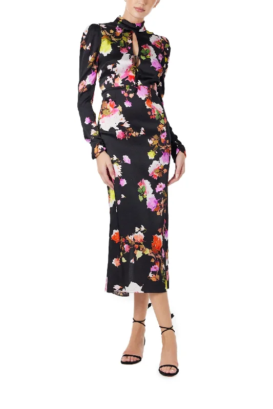 The Best Offers Are Here!High Neck Floral Midi Dress