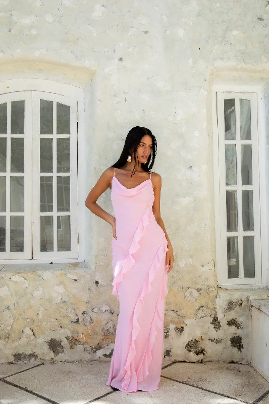 Price Drops You’ll Love!Romantic Flare Maxi Dress Pink
