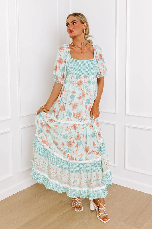 Shop Before It’s Gone!Sunshine Serenade Maxi In Mint