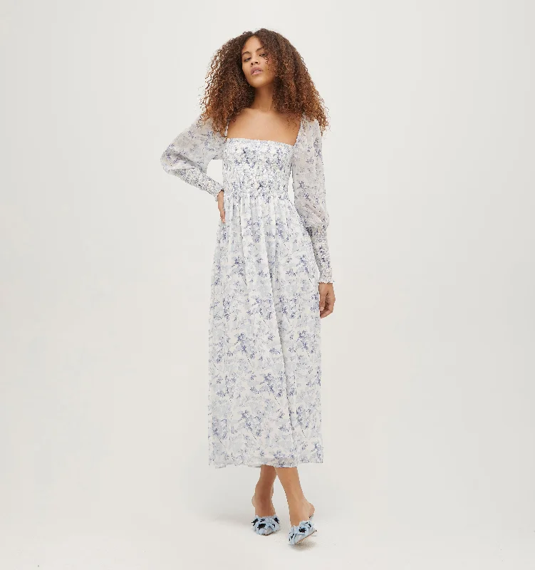 Stock Up and Save!The Grace Maxi Nap Dress - Pressed Flowers Georgette