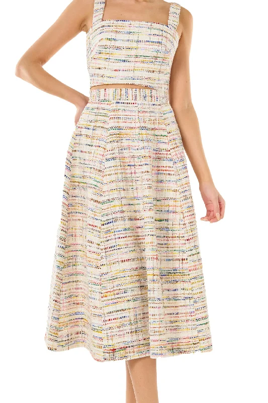 Unlock Huge Savings Now!Tweed Midi Skirt