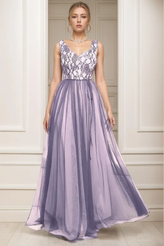 Flash Sale – Act Fast!A-Line Sweep-Brush Train Tulle Prom Dress CS0466