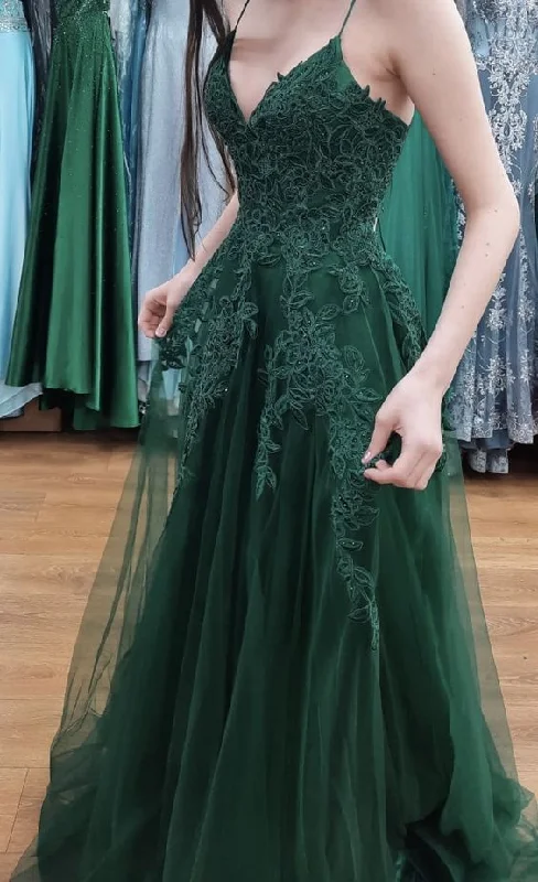 Huge Price Cuts Await!Emerald green prom dress Long Prom Dresses     cg24904