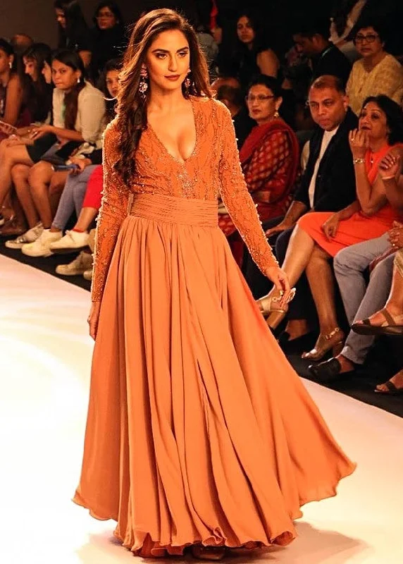 The Best Deals Won’t Wait!Krystle D'Souza Long Sleeves Prom Dress bombay times fashion week 2018