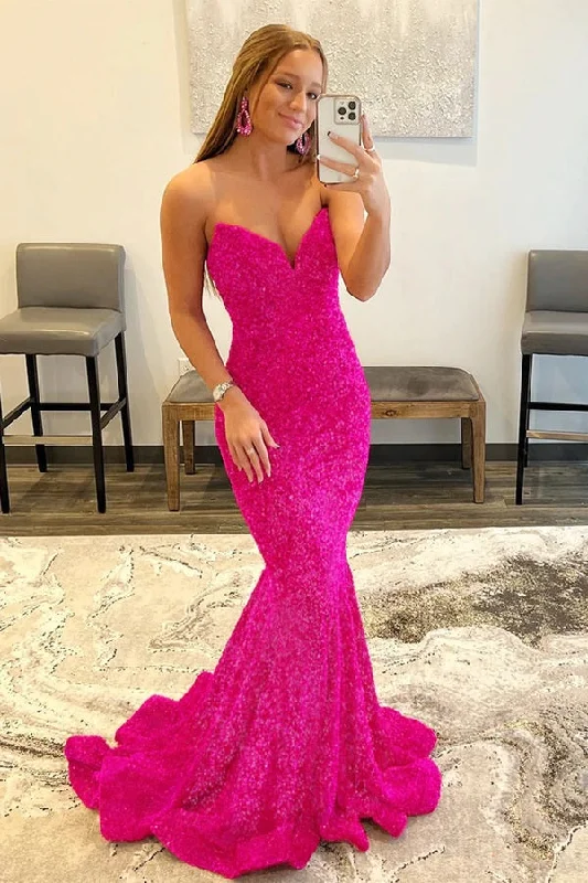 Buy More, Save More!Mermaid Long Sequins Prom Dresses Formal Evening Gowns     cg24880