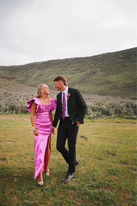 Your Favorite Items on Sale Now!Modest Square Neckline Pink Long Prom Dresses     cg24897