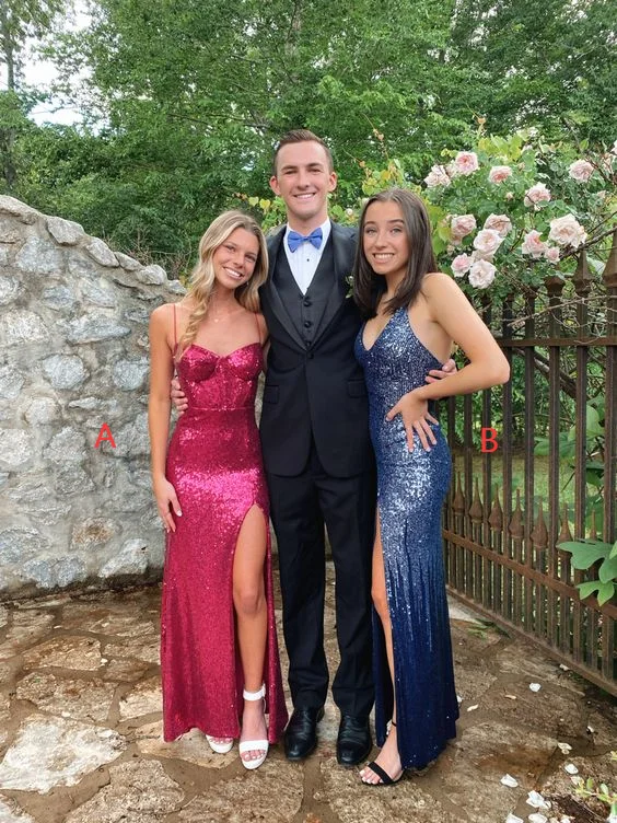 Instant Savings Await!Princess Long Prom Dress Sequin Sleeveless Gown,Evening Dresses   cg24864