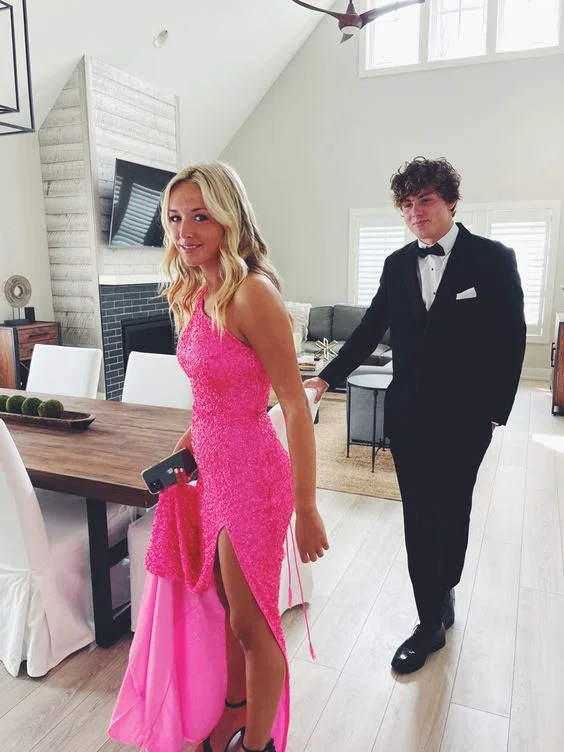 Grab Yours Before It’s Too Late!Princess Long Prom Dress Sequin Sleeveless Gown,Evening Dresses   cg24867