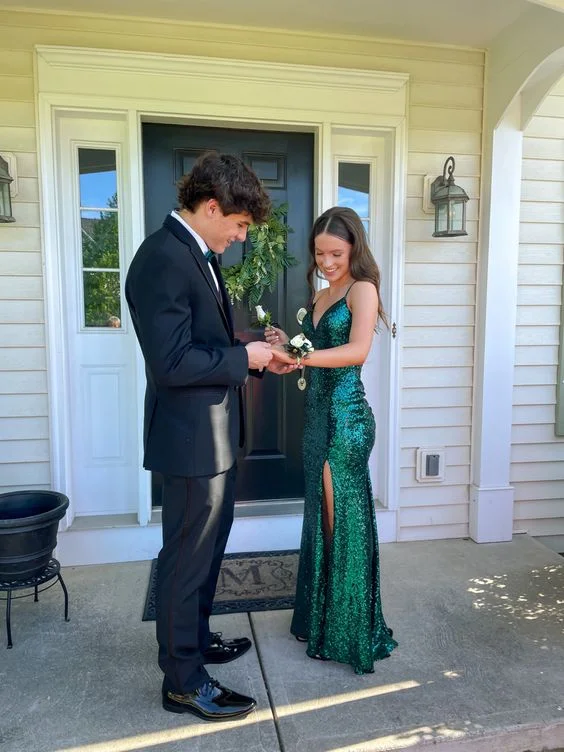 Get It Before It’s Gone!Princess Long Prom Dress Sequin Sleeveless Gown,Evening Dresses   cg24868