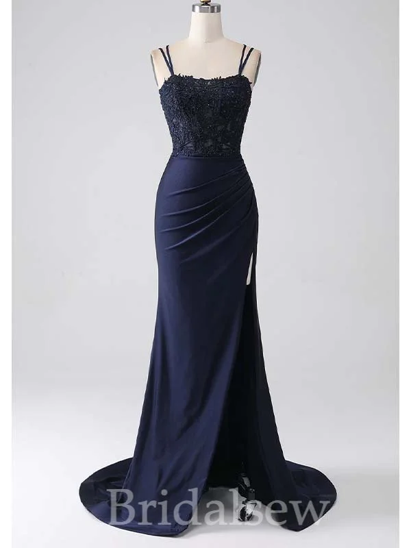 Save Like Never Before!Spaghetti Straps New Mermaid Unique Modest Elegant Evening Formal Long Prom Dresses PD1441