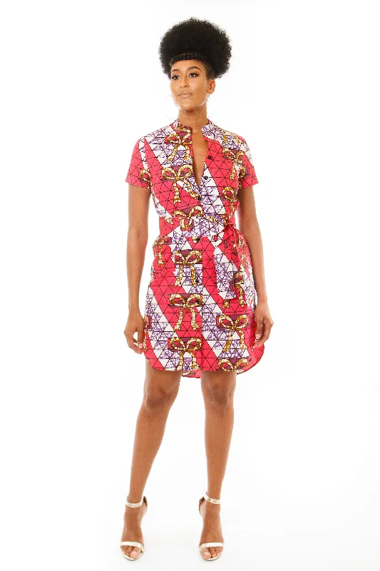 Save Money, Shop Happy!African Print Shirt Dress