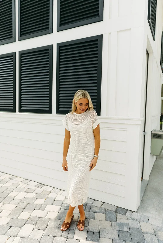 Your Favorite Sale is Back!Any Occasion Midi Dress - Oatmeal