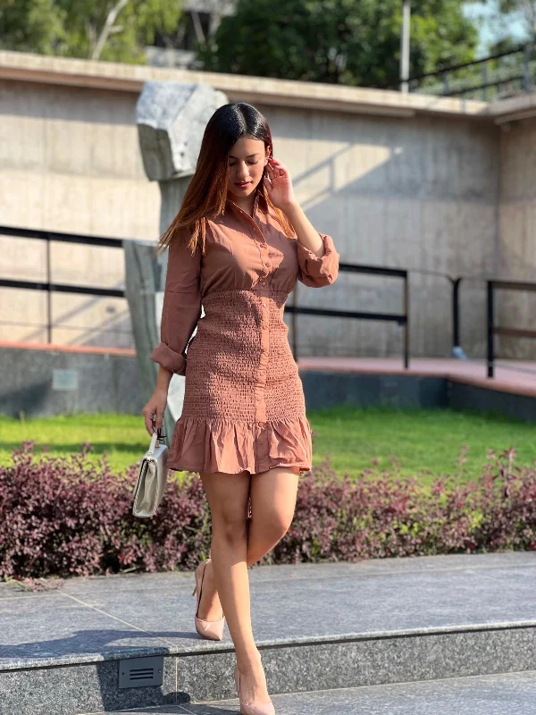 Flash Deals – Act Quickly!Barely Nude- Shirt Dress