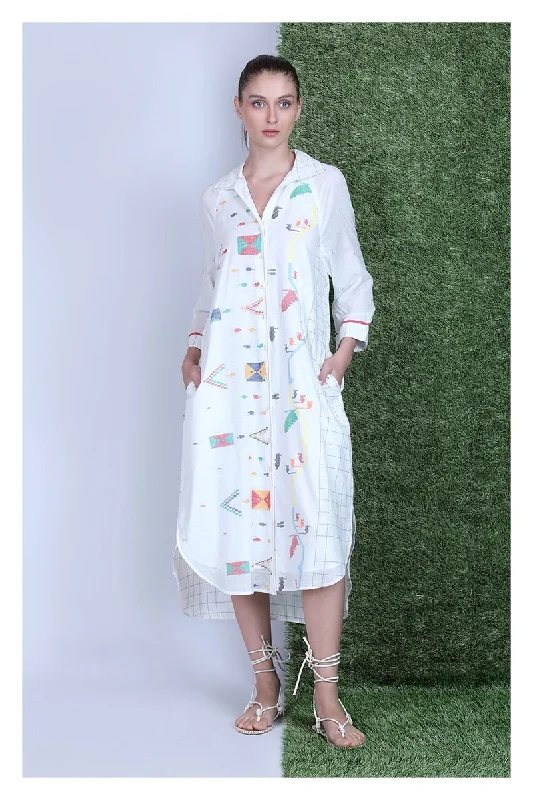 Bigger Savings, Better Shopping!CA Samara Handwoven Shirt Dress