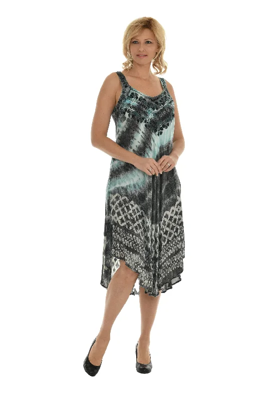 Limited Time Offer!Tie Dye Sleeveless Long Sundress