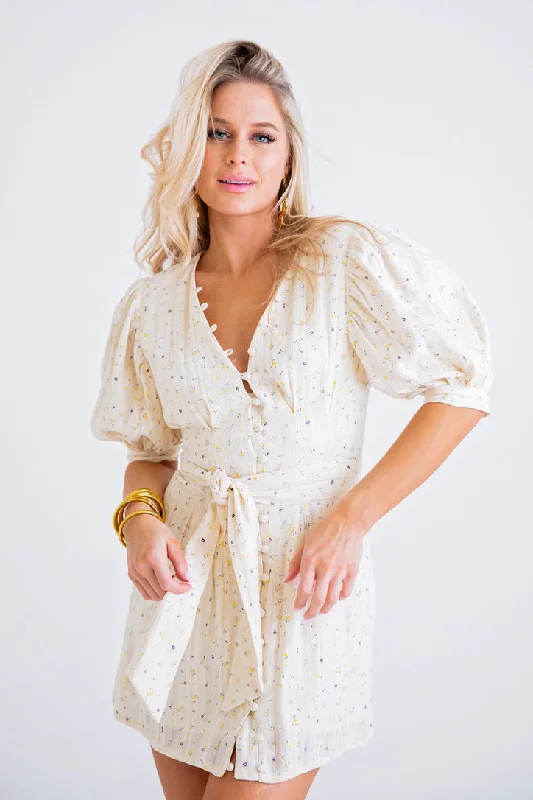 Save More When You Shop More!Ditzy Floral Shirt Dress
