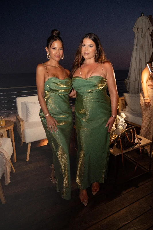 Your Wallet Will Thank You!Green Iridescent Visions Of You Dress