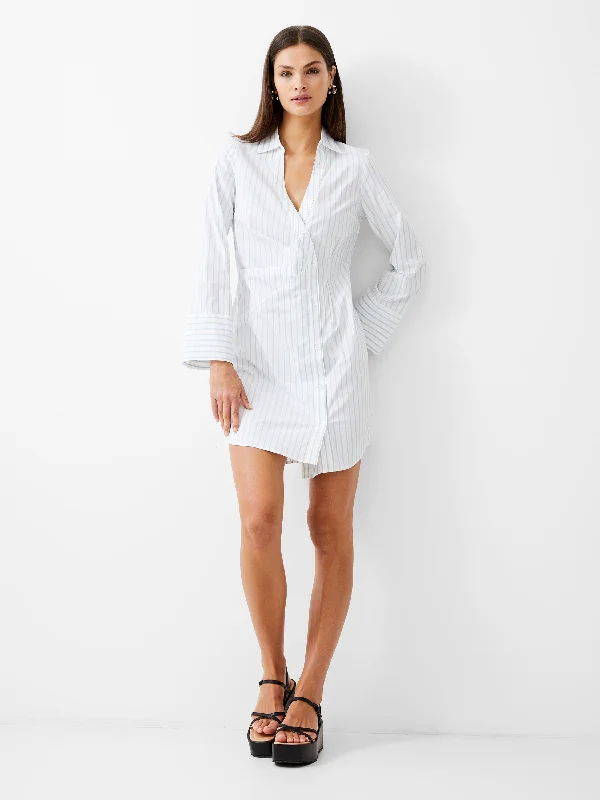 Get More for Less!Isabelle Striped Poplin Shirt Dress
