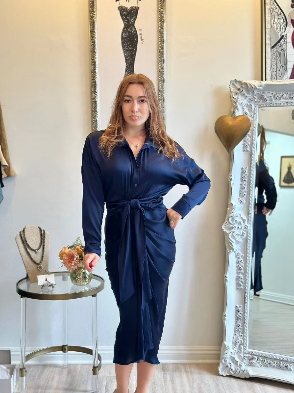 Act Fast – Limited Time Savings!Joseph Ribkoff Satin Shirt Dress
