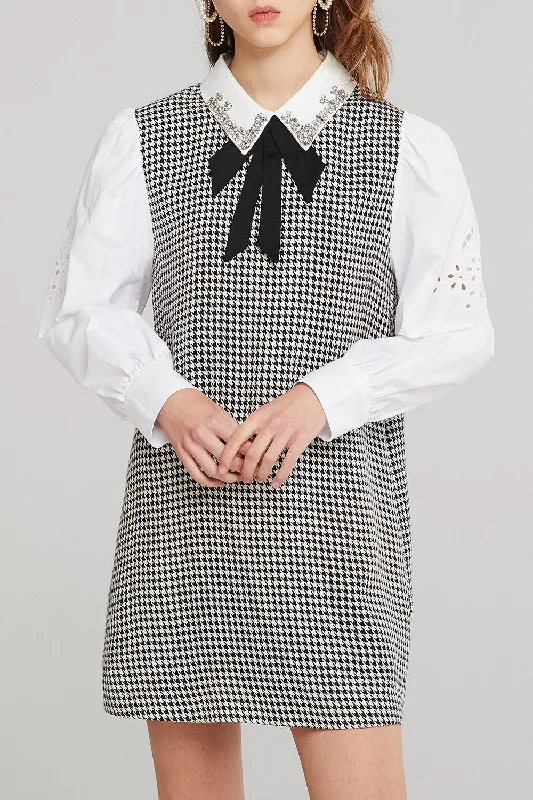 Seasonal Sale – Shop Now!Joyce Jeweled Collar Shirt Dress