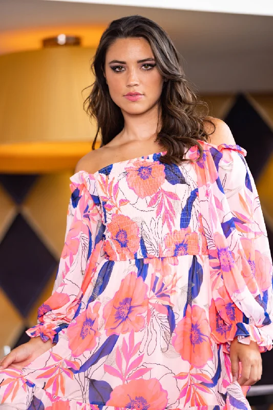 Buy More, Pay Less!Laurel floral Strapless Dress