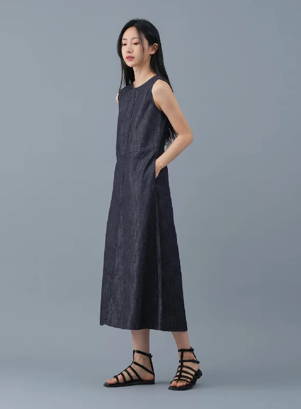 Exclusive Offers You’ll Love!Loose Fit Maxi Denim Dress OA28