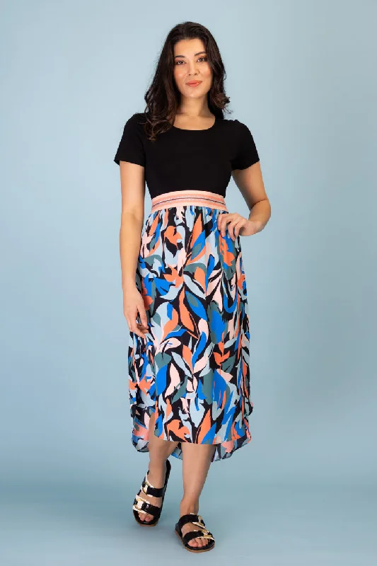 Save Up to 50% Off!Mena Black Floral Dress