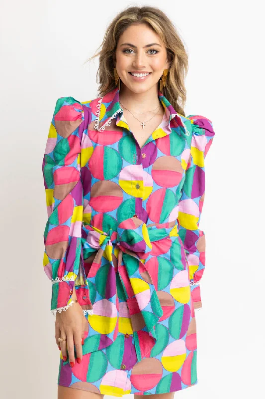 Unbeatable Prices!Modern Pop Shirt Dress