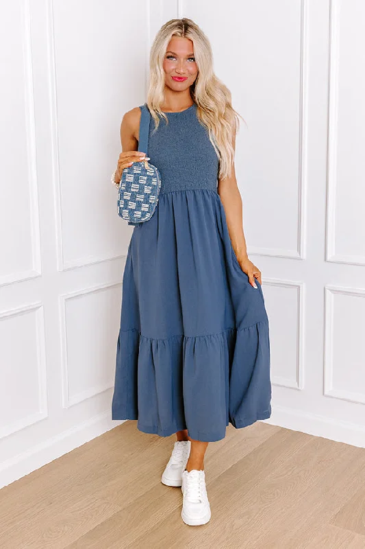 Your Best Deals Are Here!Oceanside Brunch Smocked Midi