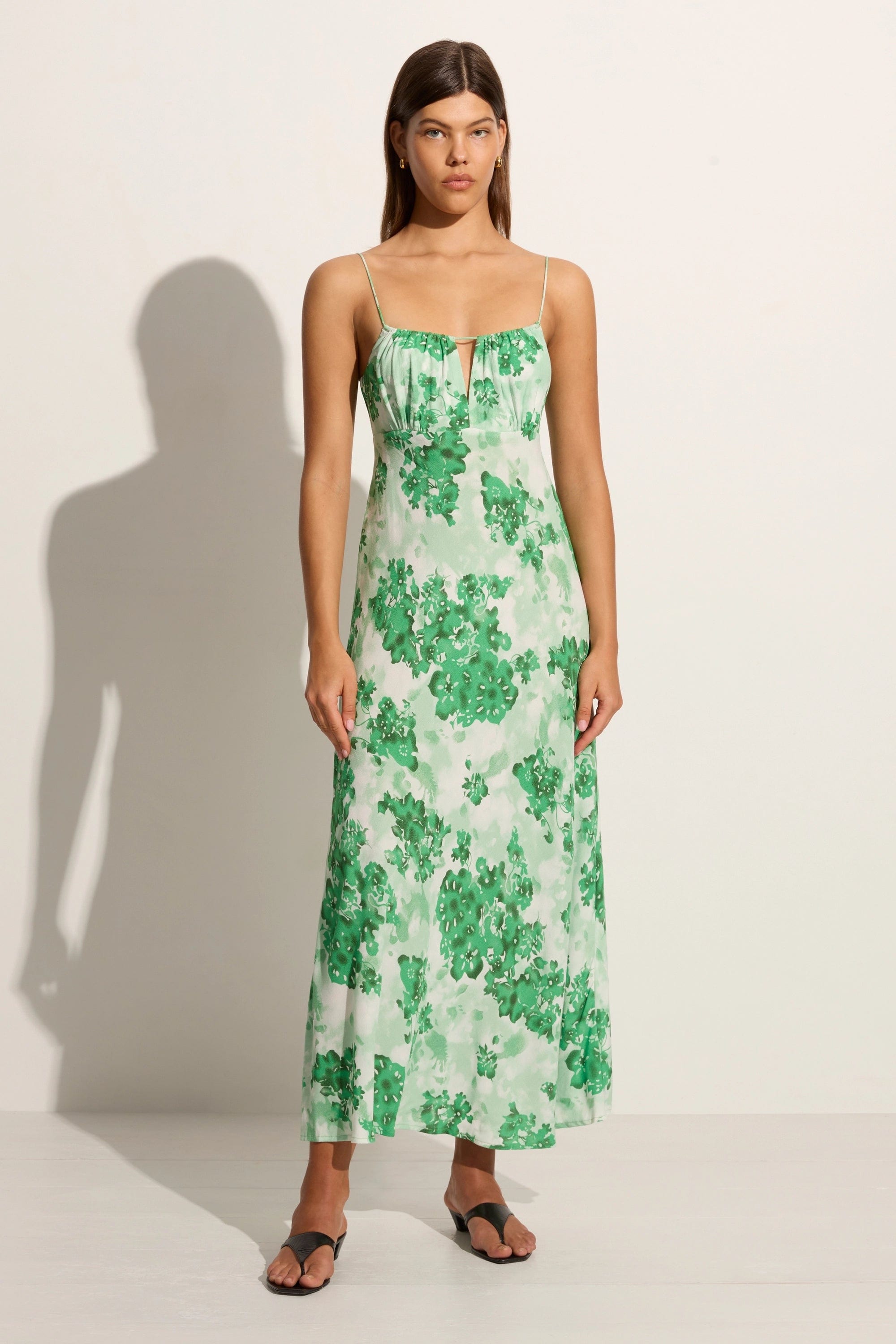 One Day Only – Huge Savings!San Paolo Midi Dress Rosella Floral Green