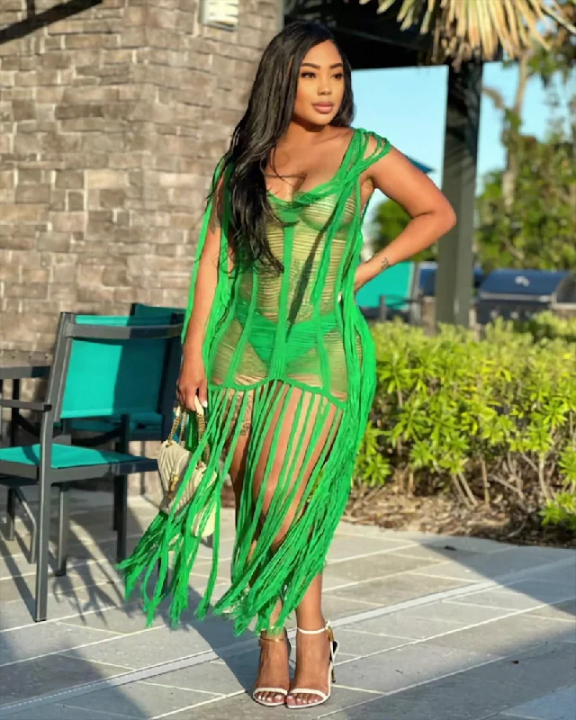 Score Huge Discounts Today!SHREDDED MINI DRESS