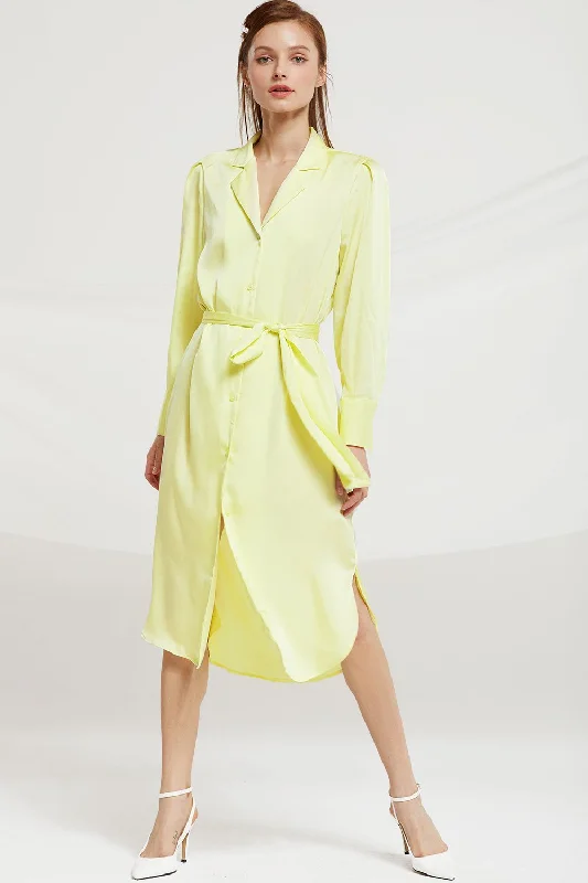 Find the Best Deals Here!Sylvia Long Shirt Dress w/ Belt
