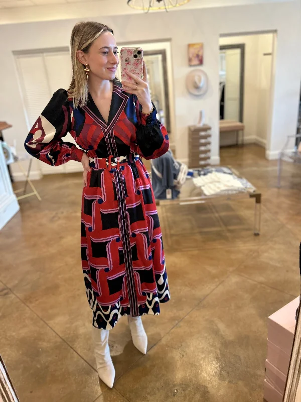 Don't Miss Out!Sylvie Swirl Shirt Dress