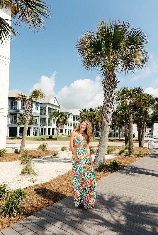Hurry, Sale Ends Soon!To The Island Maxi Dress - Multi