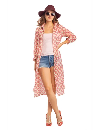 Exclusive Offers You’ll Love!Middy Shirt Dress pink criss cross button through