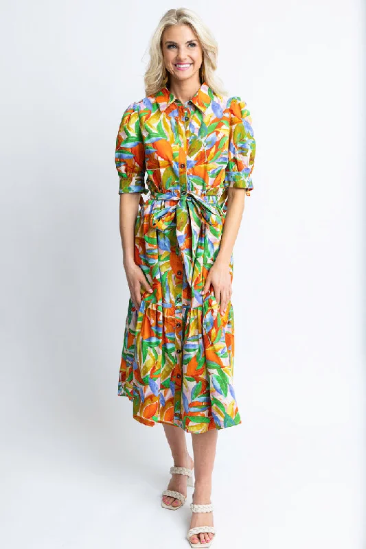 Get Ready to Save!Tropical Island Maxi Shirt Dress