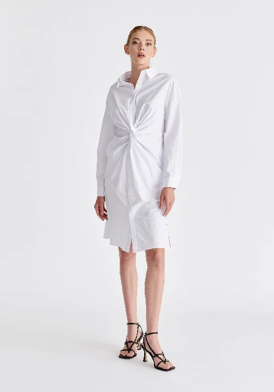 Get It Before It’s Gone!Twist Detail Shirt Dress