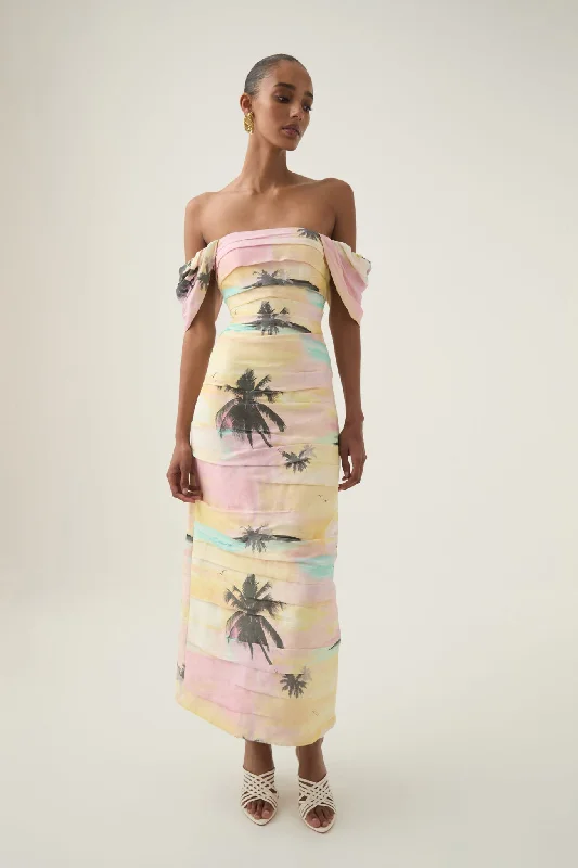Your Exclusive Offer Awaits!Zara Gathered Maxi Dress